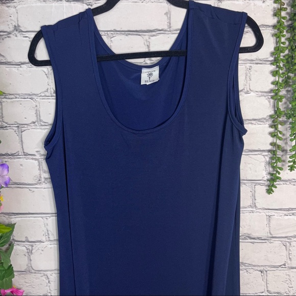 °🌼3/$30🌼Dream Beach Sleeveless Blue Mini Dress  Size XL - Picture 7 of 16